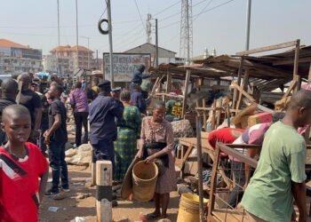Conakry : opération de déguerpissement des occupations illégales des voies publiques