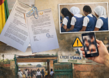 Boké : le DPE sanctionne cinq filles après une vidéo devenue virale (Image IA)