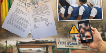 Boké : le DPE sanctionne cinq filles après une vidéo devenue virale (Image IA)