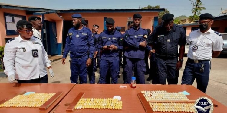 Conakry : 346 boules de cocaïne saisies, un réseau démantelé et cinq suspects arrêtés